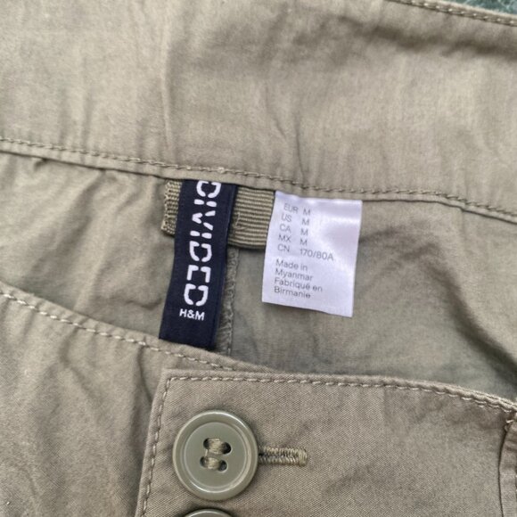 H&M Cargo mini Skirt size Medium Green - Picture 5 of 8